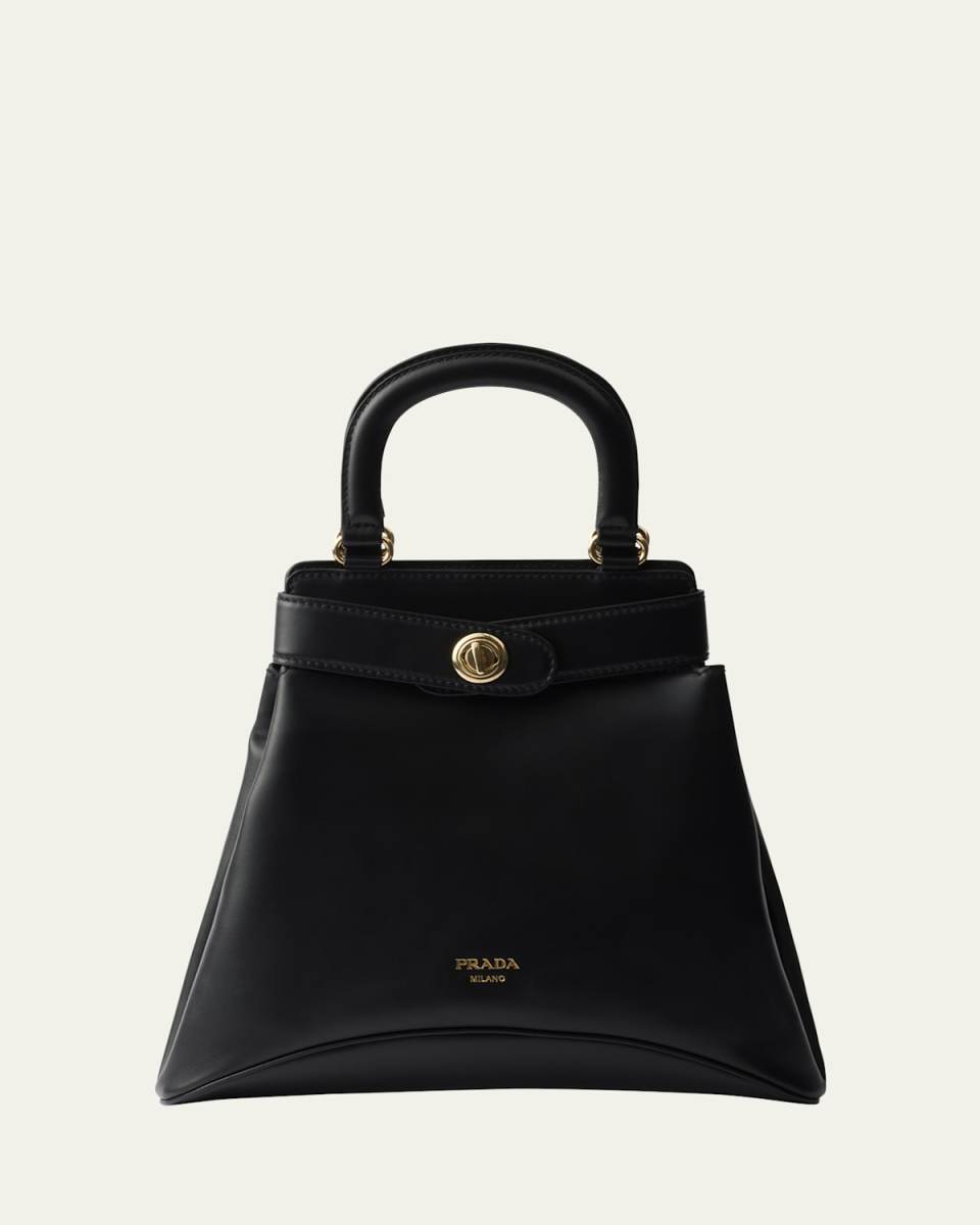 Etude Buckle Leather Top-Handle Bag
